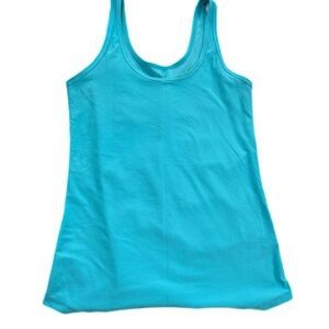 Junior No Boundaries Stretchy Turquoise Tank Top